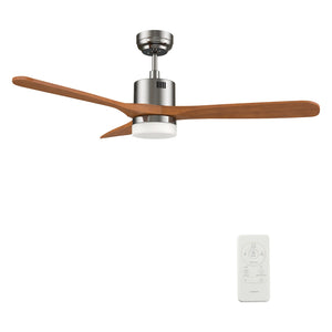 Carro - VS523E4-L12-SM2-1 - 52"Smart Ceiling Fan - Palmer - Silver