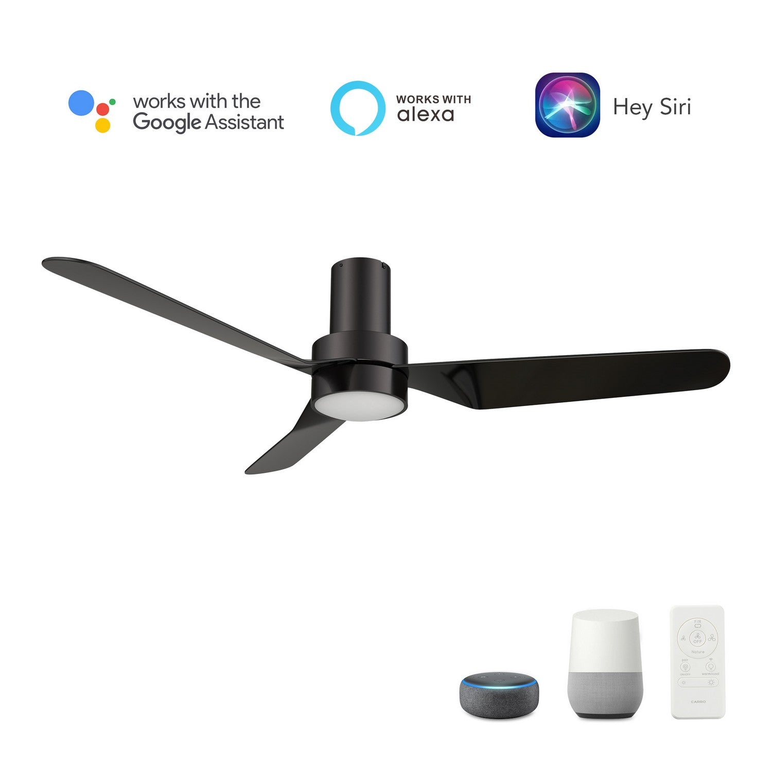 Carro - VS523N1-L11-B2-1-FM - 52"Smart Ceiling Fan - Madrid - Black