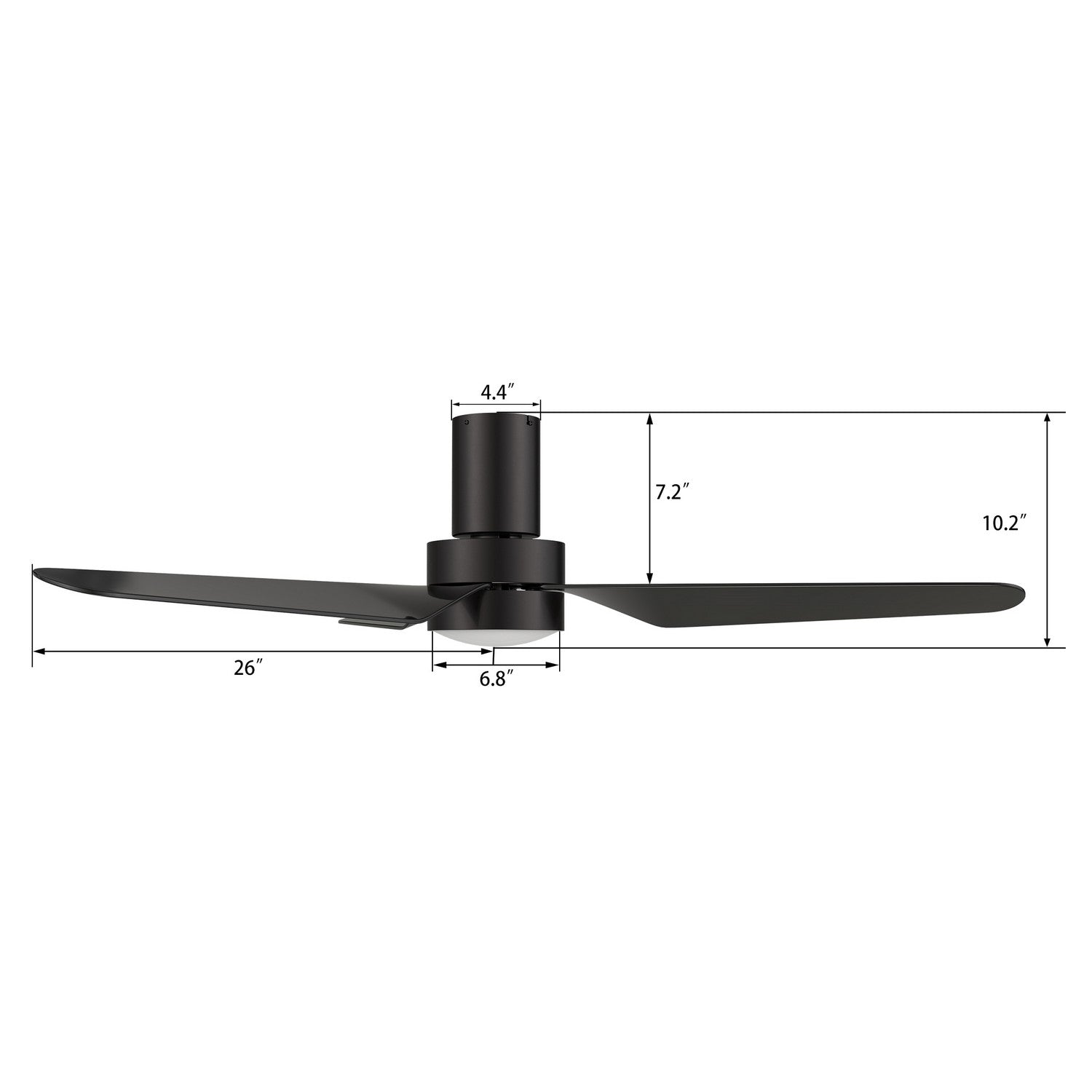 Carro - VS523N1-L11-B2-1-FM - 52"Smart Ceiling Fan - Madrid - Black