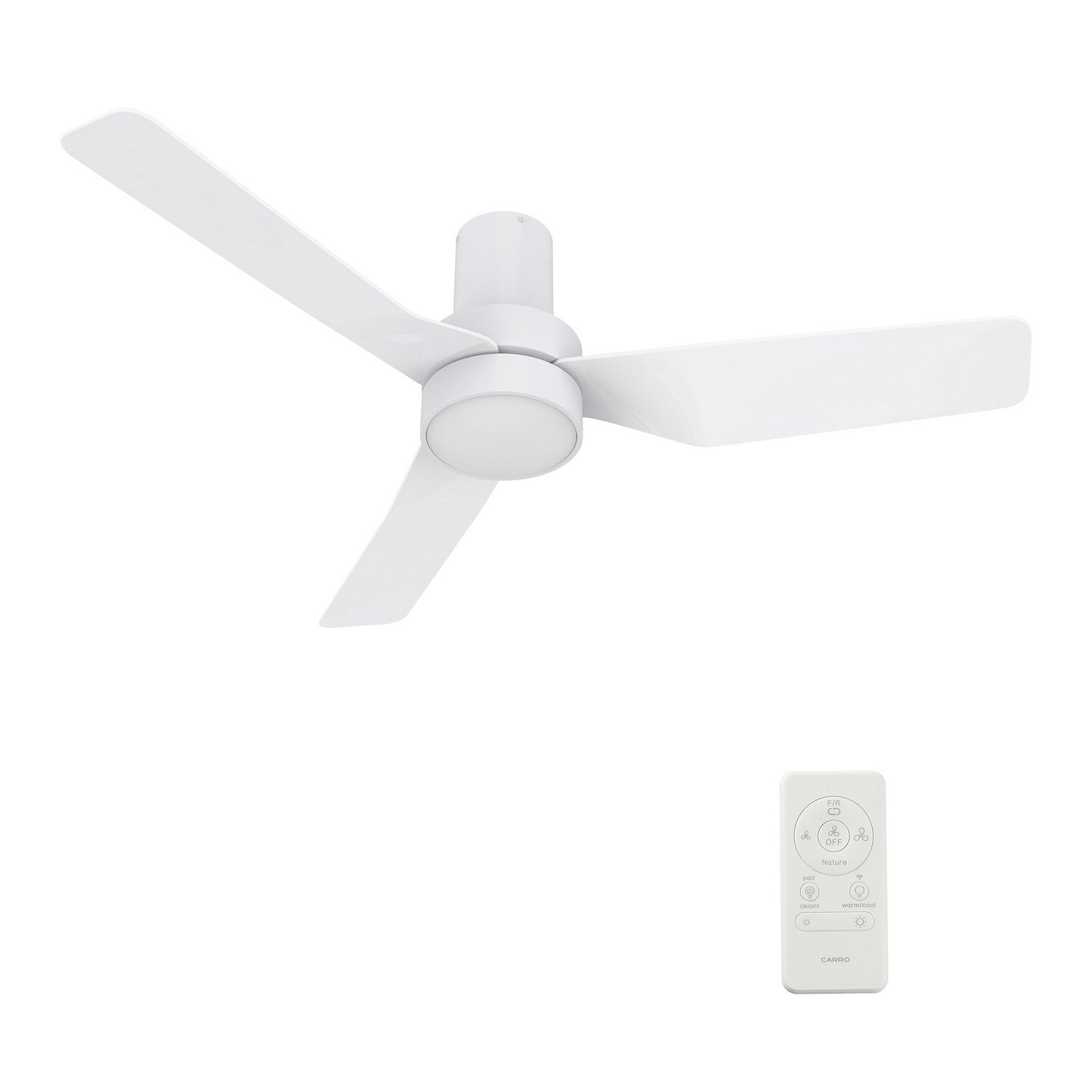 Carro - VS443N2-L11-W1-1-FM - 44"Smart Ceiling Fan - Porter - White