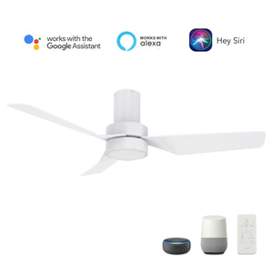 Carro - VS443N2-L11-W1-1-FM - 44"Smart Ceiling Fan - Porter - White