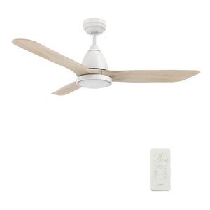 Carro - VS523F3-L12-WM1-1 - 52"Smart Ceiling Fan - Garrick - White