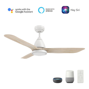 Carro - VS523F3-L12-WM1-1 - 52"Smart Ceiling Fan - Garrick - White