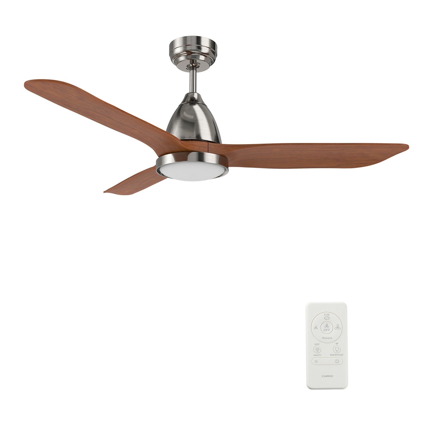 Carro - VS523F3-L12-SM2-1 - 52"Smart Ceiling Fan - Garrick - Silver