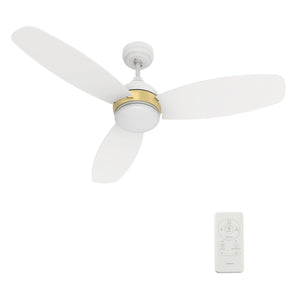 Carro - VS483Q6-L12-W1-1A - 48"Smart Ceiling Fan - Hobart - White