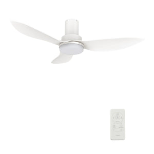 Carro - VS363V2-L12-W1-1-FM - 36"Smart Ceiling Fan - Ryna - White