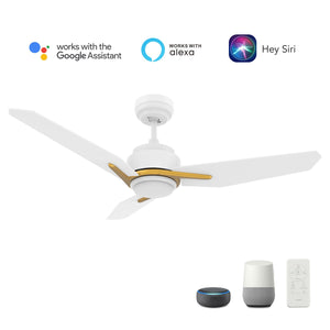 Carro - VS483J3-L11-W1-1G - 48"Smart Ceiling Fan - Tracer - White