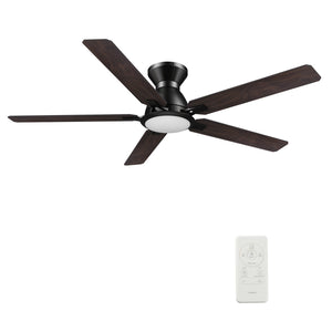 Carro - VS525J-L12-BG-1-FM - 52"Smart Ceiling Fan - Espear - Black