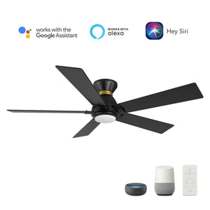 Carro - VS525J1-L11-B2-1-FM - 52"Smart Ceiling Fan - Ascender - Black