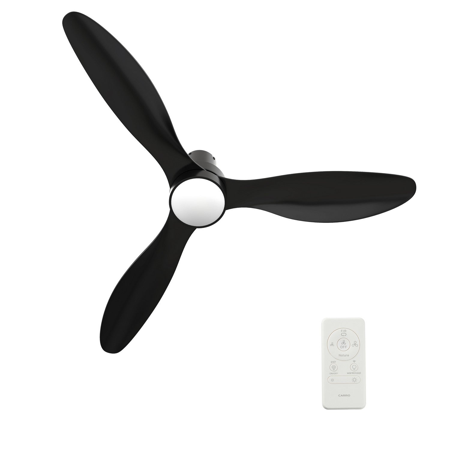 Carro - VS523N4-L11-B2-1-FM - 52"Smart Ceiling Fan - Aurora - Black