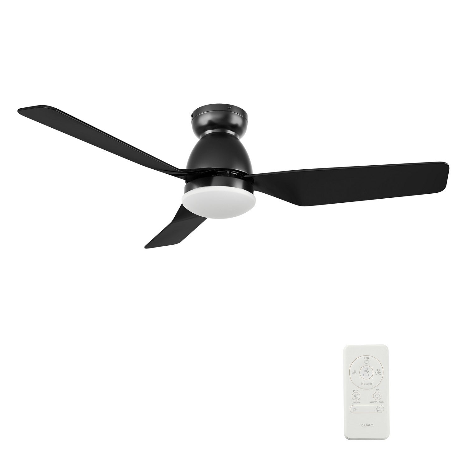 Carro - VS443N5-L12-B2-1-FM - 44"Smart Ceiling Fan - Kensee - Black