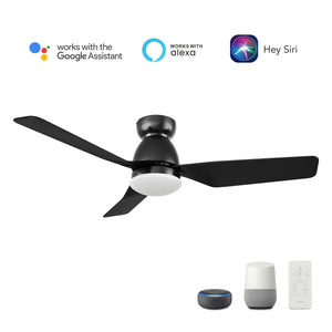 Carro - VS443N5-L12-B2-1-FM - 44"Smart Ceiling Fan - Kensee - Black