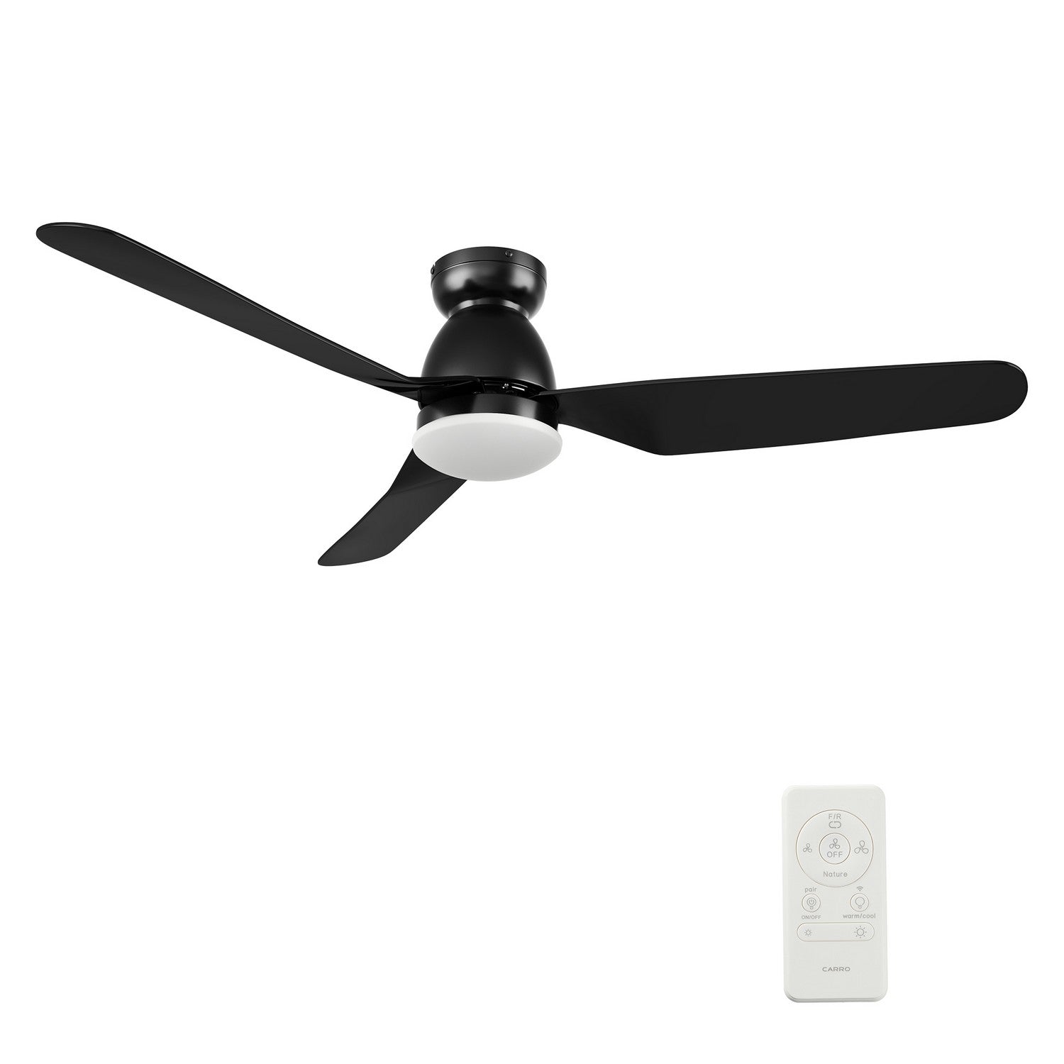 Carro - VS523N6-L12-B2-1-FM - 52"Smart Ceiling Fan - Denver - Black