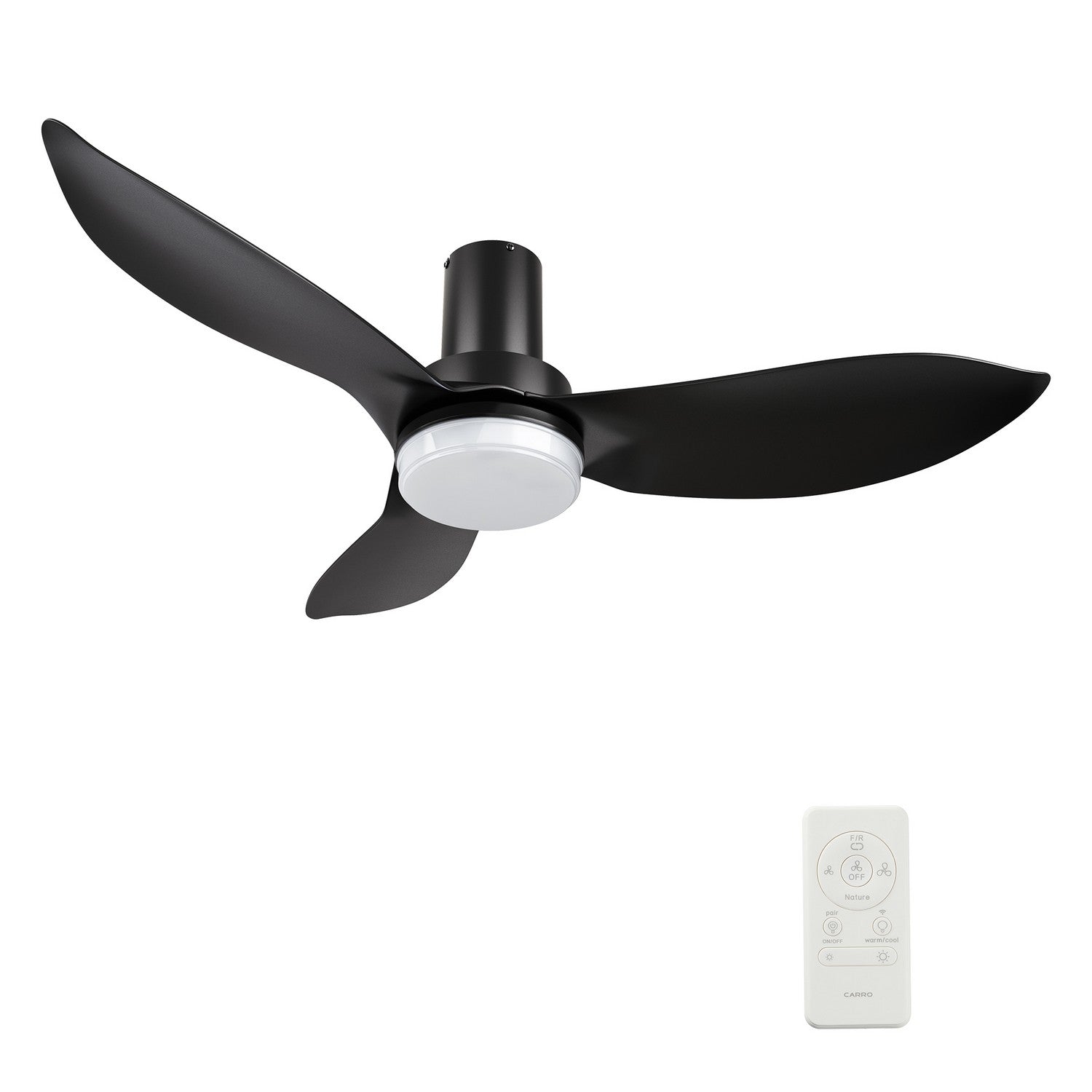 Carro - VS453V2-L12-B2-1-FM - 45"Smart Ceiling Fan - Ryna - Black