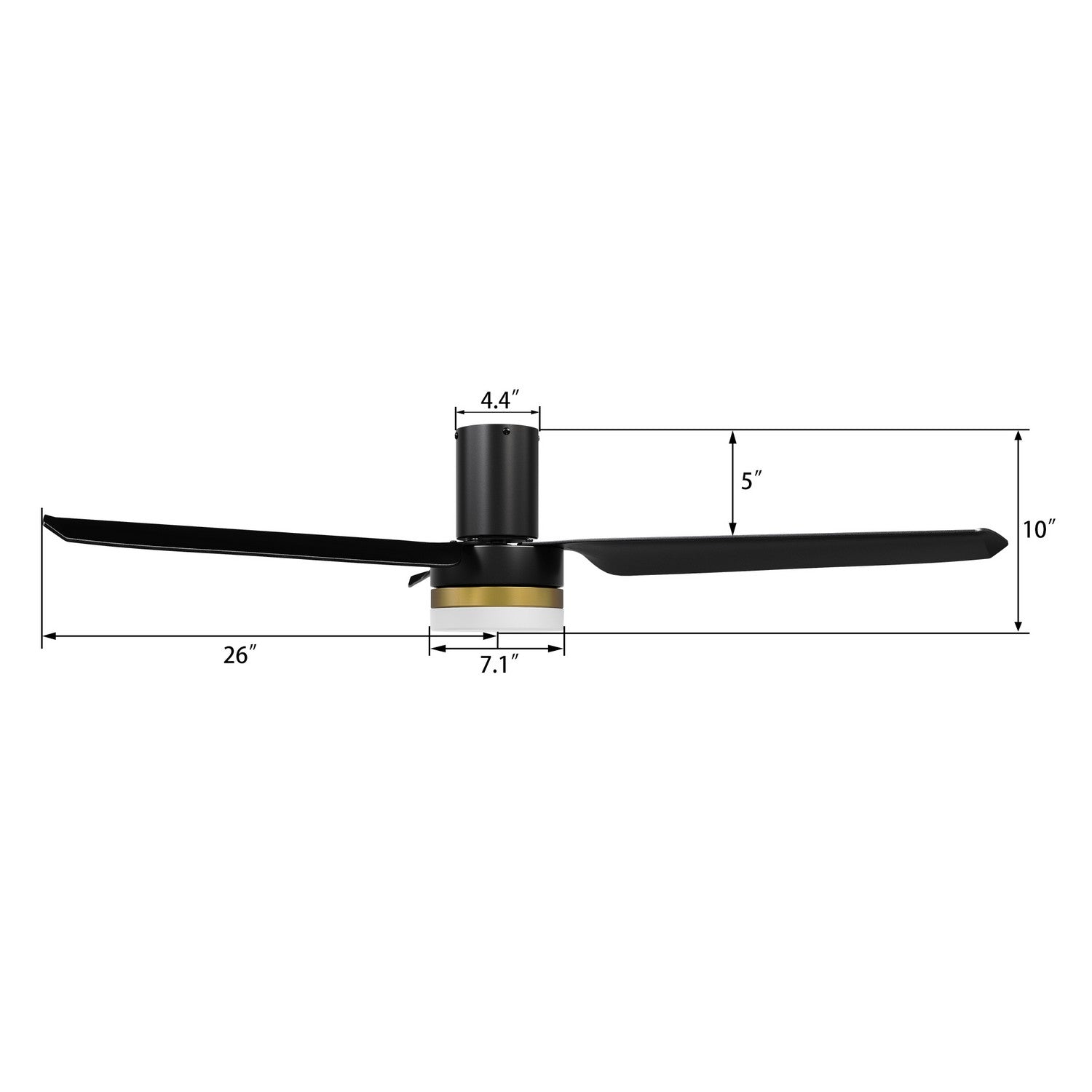 Carro - VS523N-L12-B2-1-FM - 52"Smart Ceiling Fan - Boise - Black