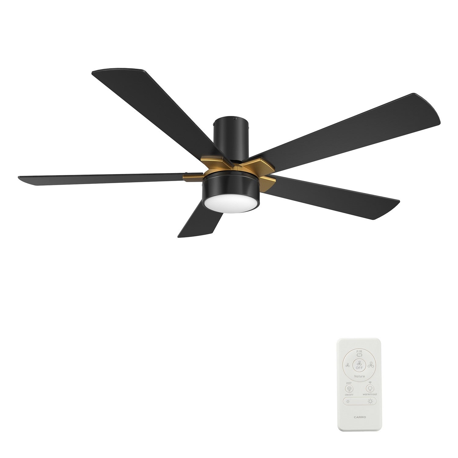 Carro - VS525B5-L11-B2-1G-FM - 52"Smart Ceiling Fan - Wichita - Black