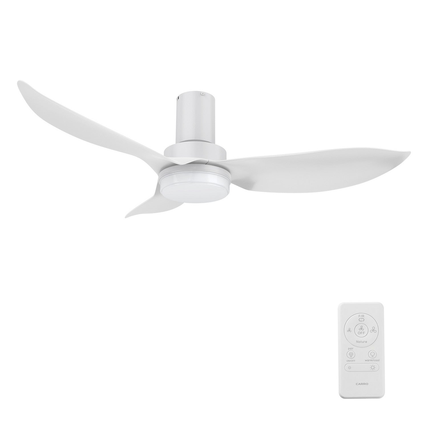 Carro - YDC453V2-L12-W1-1-FM - 45" Ceiling Fan - Bude - White