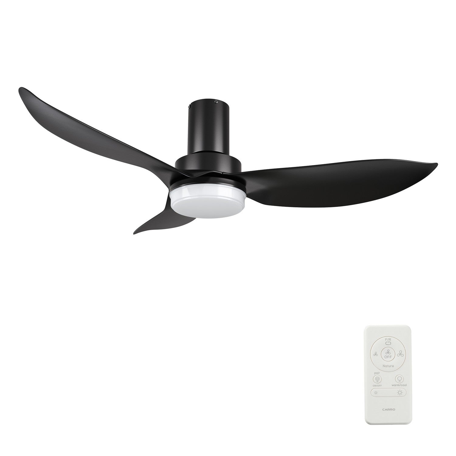 Carro - YDC453V2-L12-B2-1-FM - 45" Ceiling Fan - Bude - Black