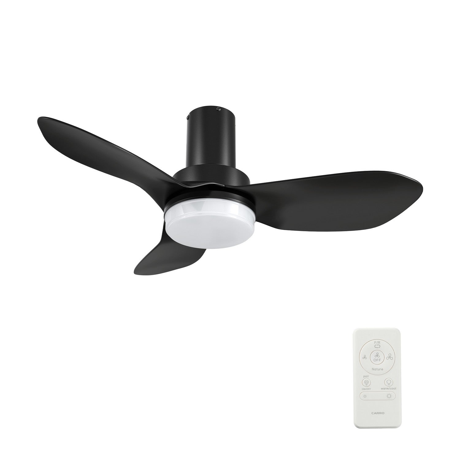 Carro - YDC363V2-L12-B2-1-FM - 36" Ceiling Fan - Bude - Black