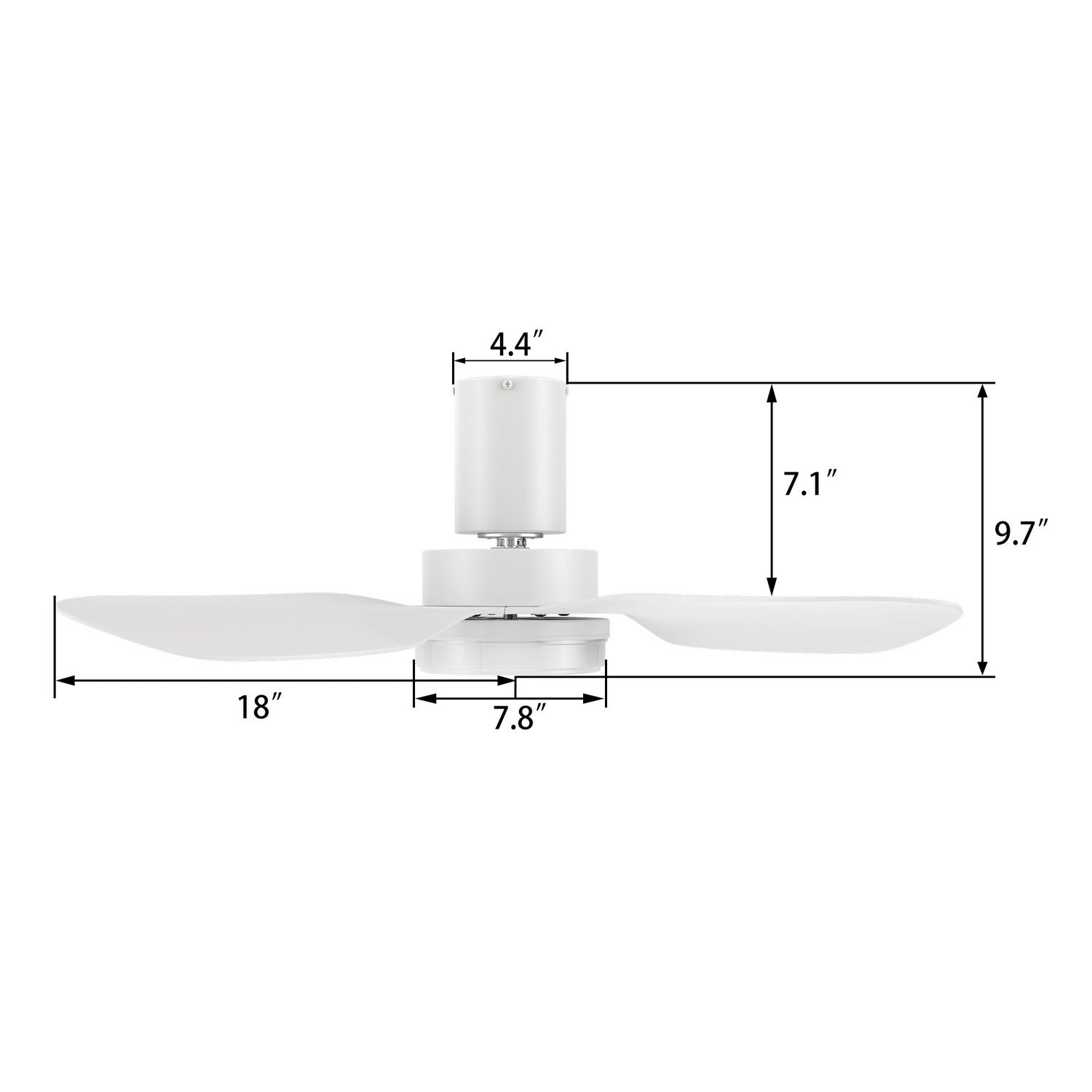 Carro - YDC363V2-L12-W1-1-FM - 36" Ceiling Fan - Bude - White