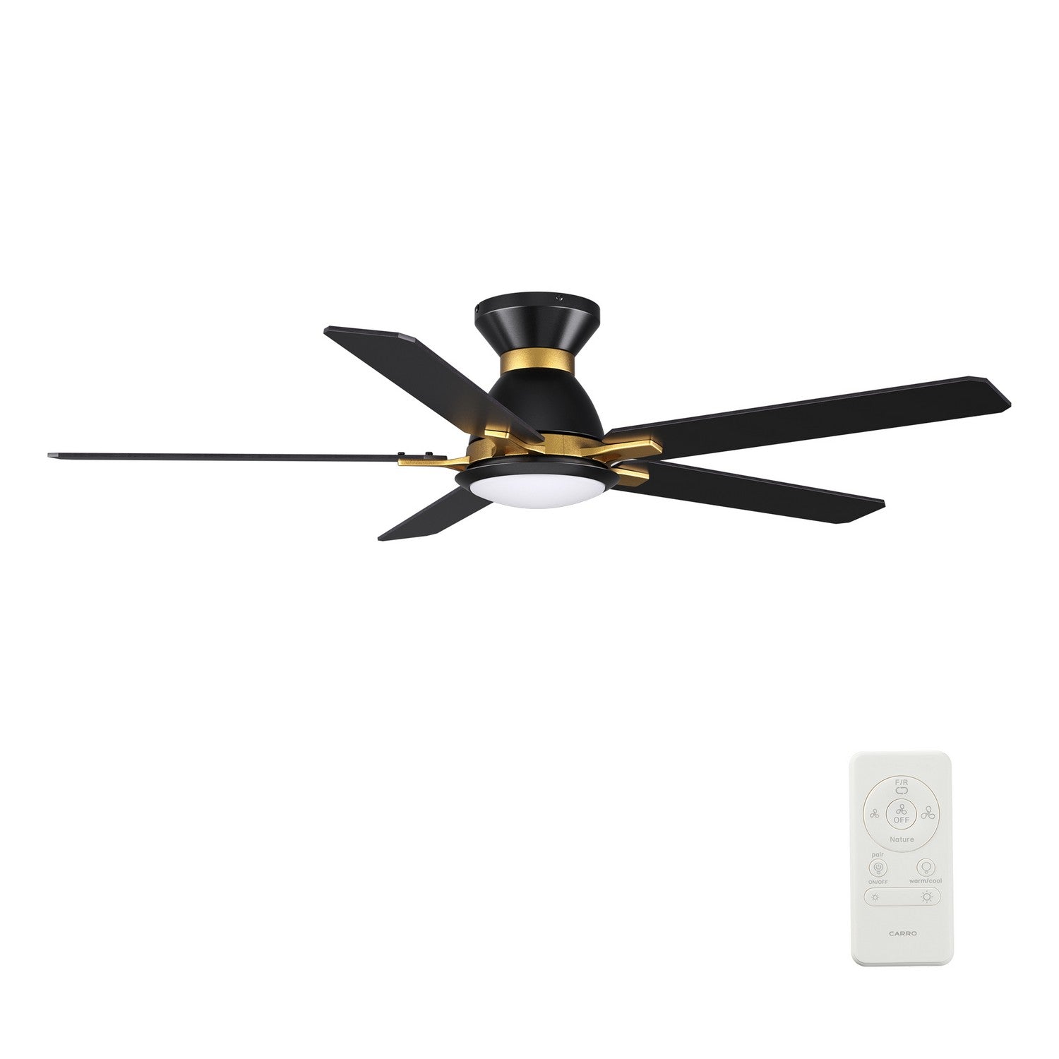 Carro - YDC605J-L12-B2-1G-FM - 60" Ceiling Fan - Bristol - Black