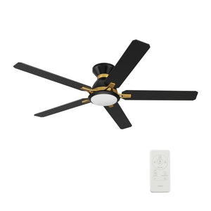 Carro - YDC605J-L12-B2-1G-FM - 60" Ceiling Fan - Bristol - Black