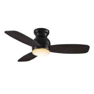 Carro - YDC443Q-L12-BG-1-FM - 44" Ceiling Fan - Honiton - Black