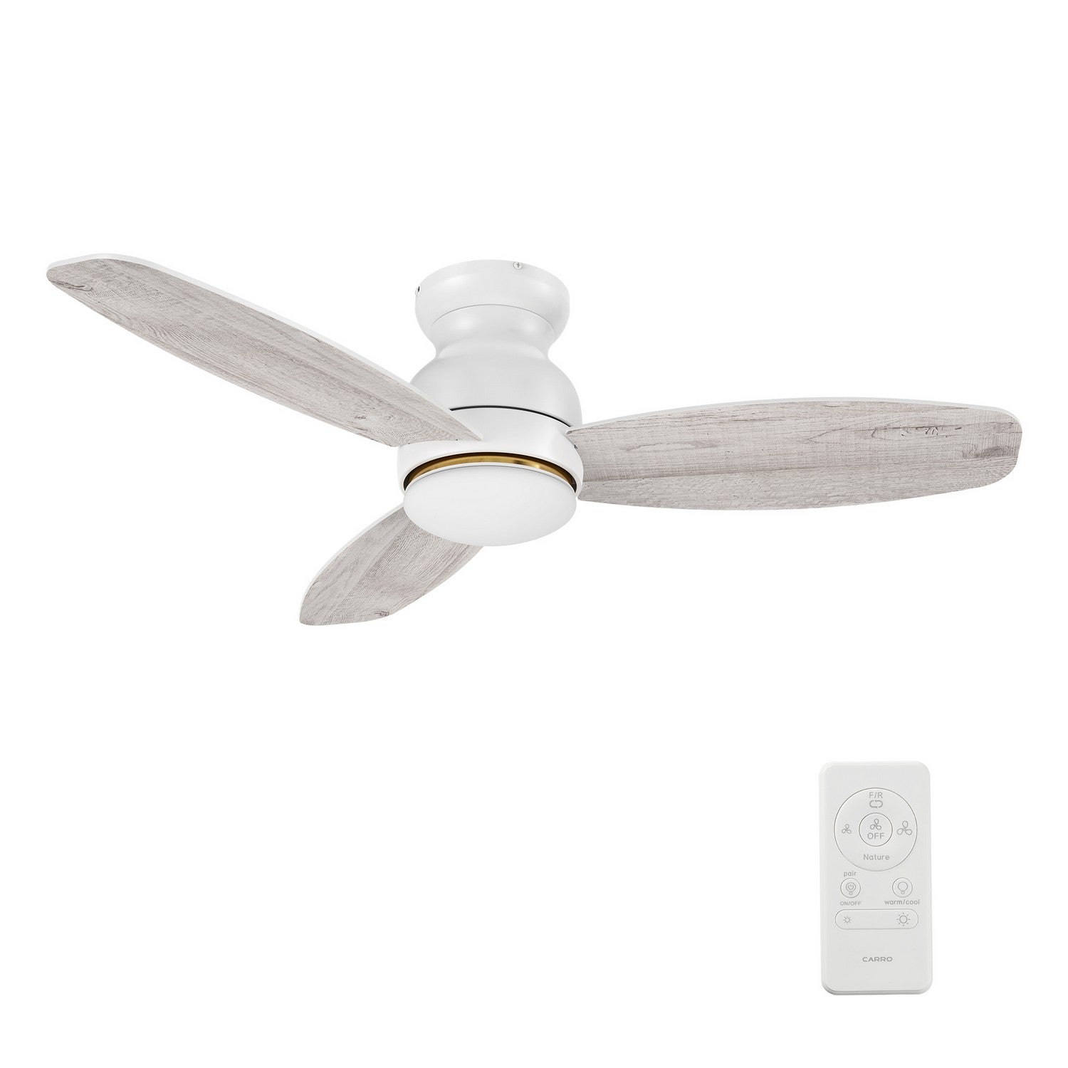 Carro - YDC483Q-L12-WP-1-FM - 48" Ceiling Fan - Honiton - White