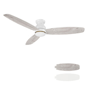 Carro - YDC603Q-L12-WP-1-FM - 60" Ceiling Fan - Honiton - White