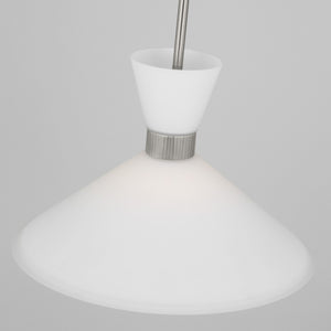 Visual Comfort Studio - DJP1091BS - One Light Pendant - Belcarra - Brushed Steel