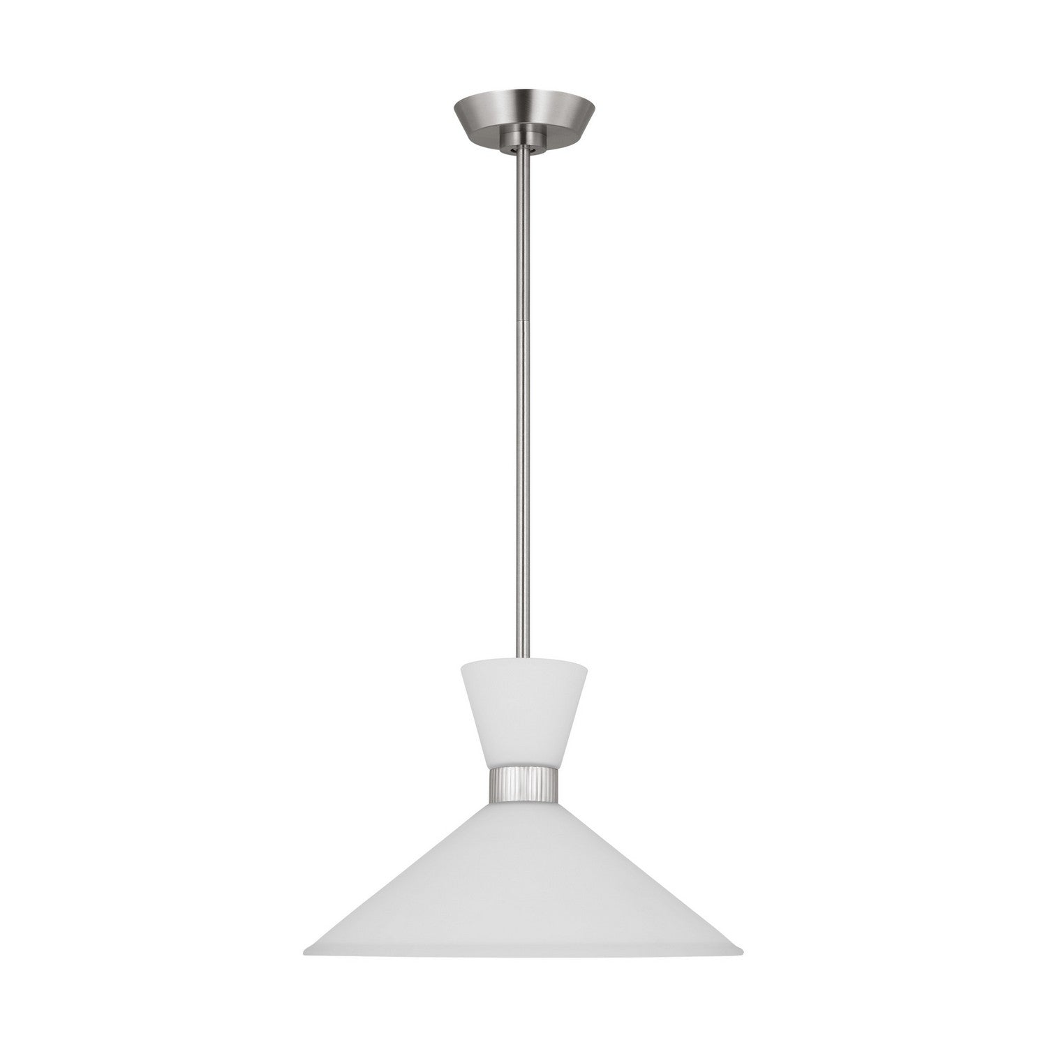 Visual Comfort Studio - DJP1091BS - One Light Pendant - Belcarra - Brushed Steel