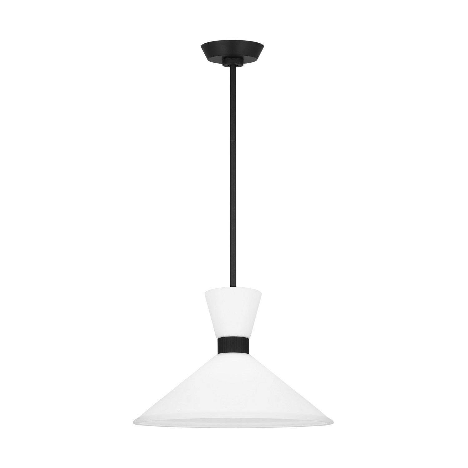 Visual Comfort Studio - DJP1091MBK - One Light Pendant - Belcarra - Midnight Black