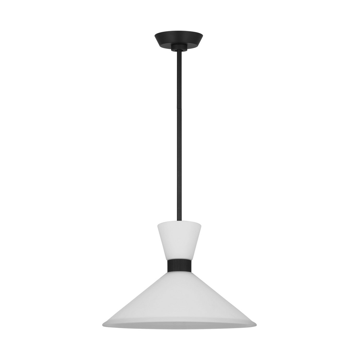 Visual Comfort Studio - DJP1091MBK - One Light Pendant - Belcarra - Midnight Black