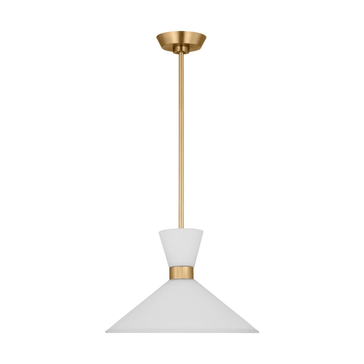 Visual Comfort Studio - DJP1091SB - One Light Pendant - Belcarra - Satin Brass