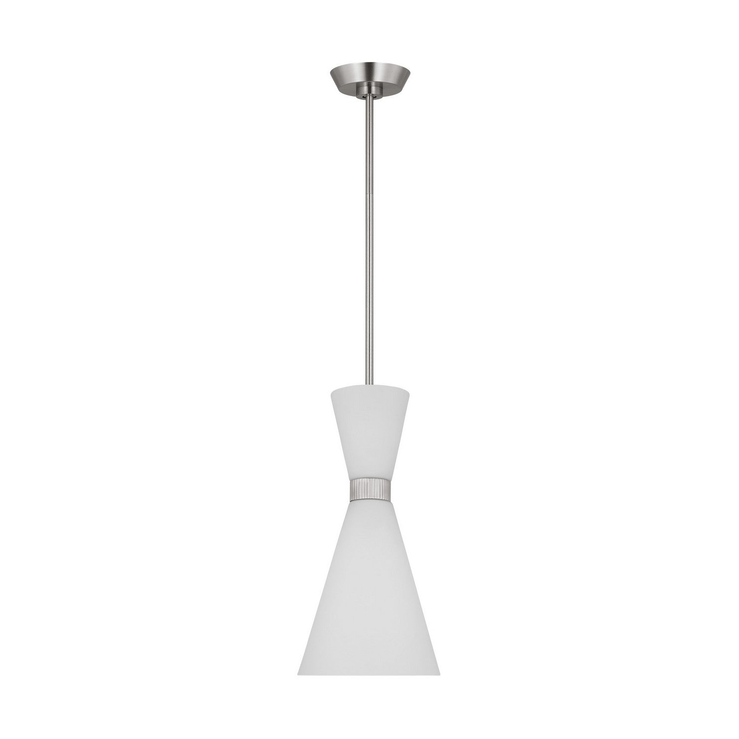 Visual Comfort Studio - DJP1101BS - One Light Pendant - Belcarra - Brushed Steel