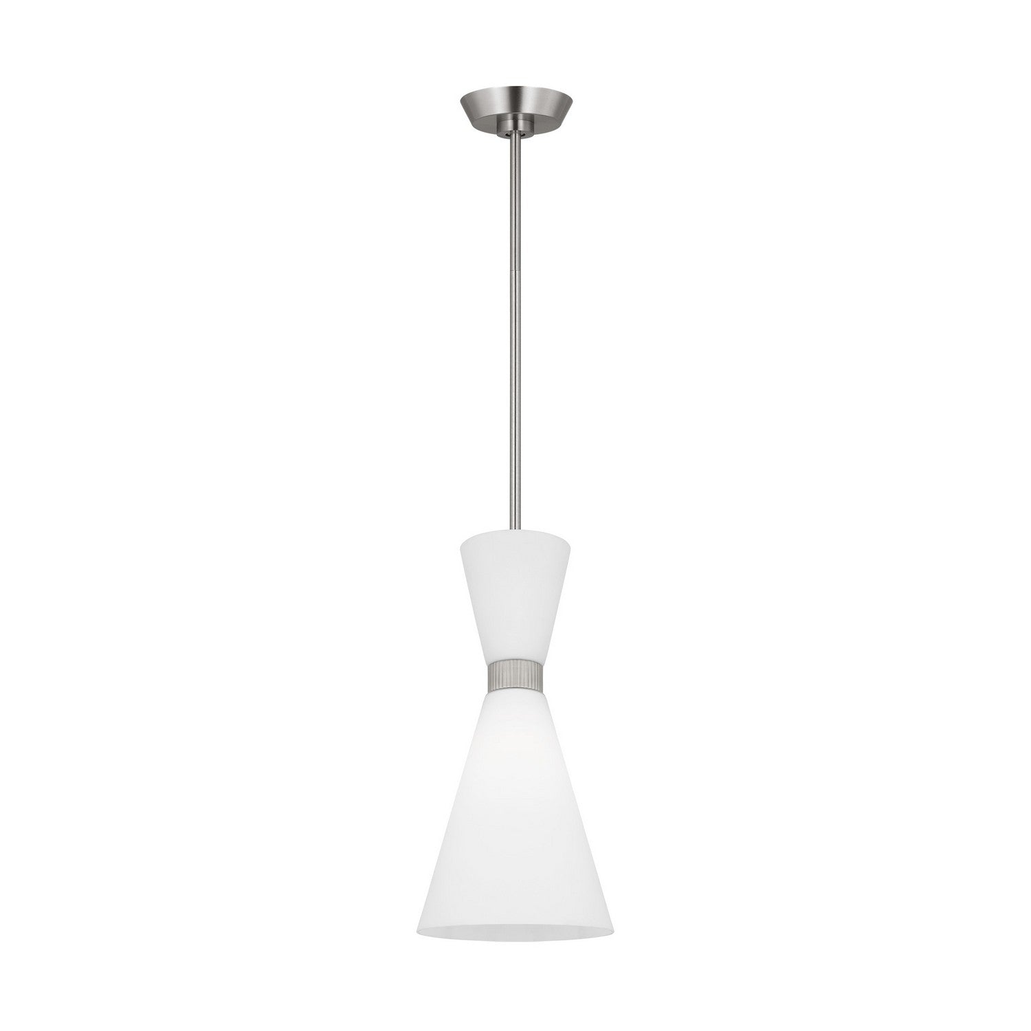 Visual Comfort Studio - DJP1101BS - One Light Pendant - Belcarra - Brushed Steel