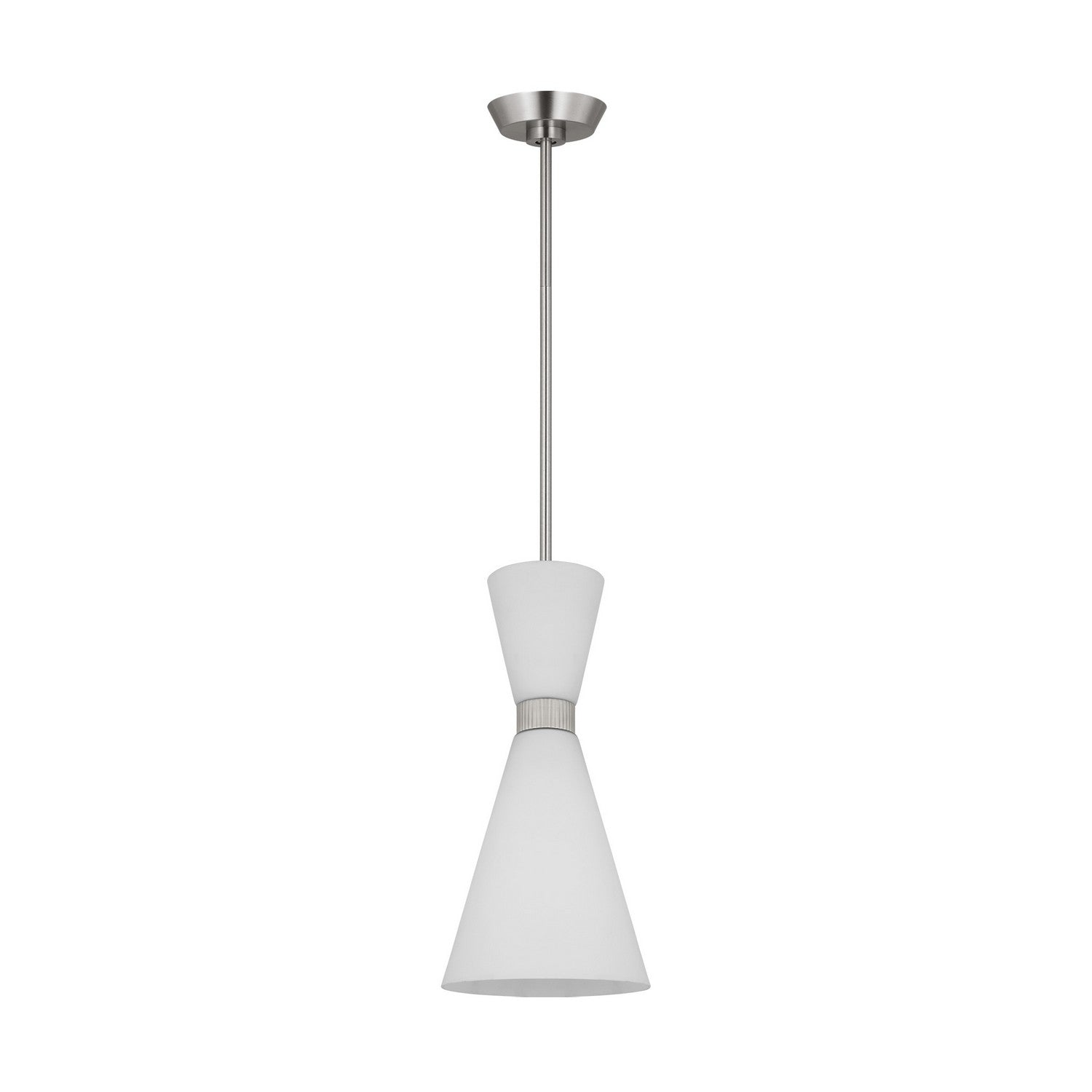 Visual Comfort Studio - DJP1101BS - One Light Pendant - Belcarra - Brushed Steel