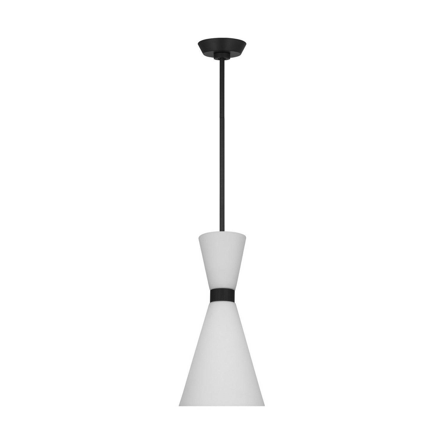 Visual Comfort Studio - DJP1101MBK - One Light Pendant - Belcarra - Midnight Black