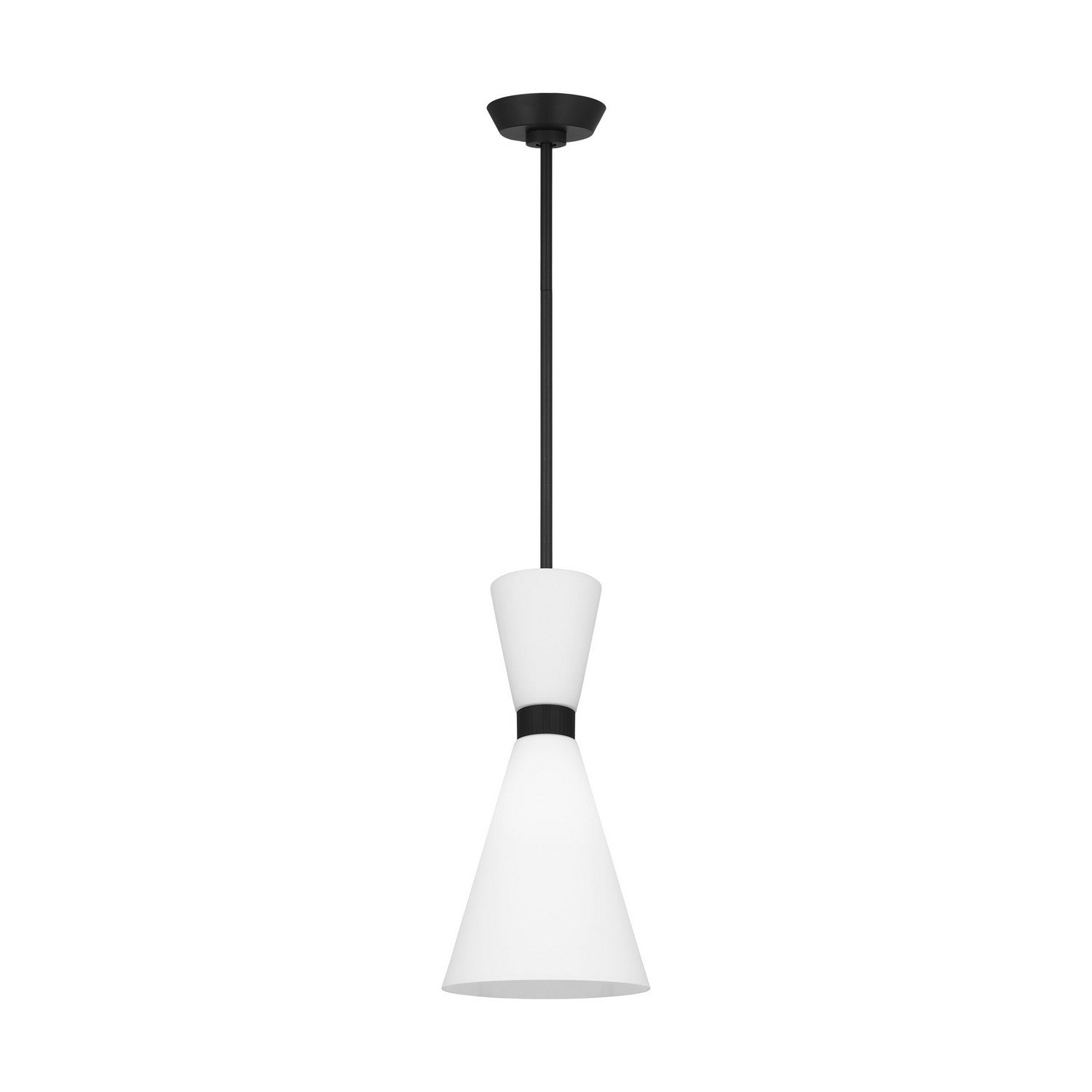 Visual Comfort Studio - DJP1101MBK - One Light Pendant - Belcarra - Midnight Black