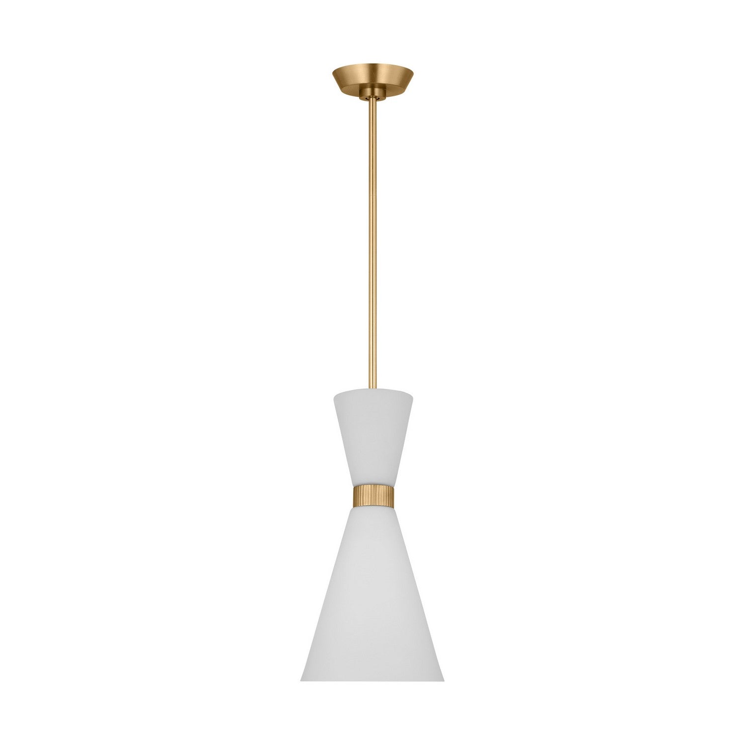 Visual Comfort Studio - DJP1101SB - One Light Pendant - Belcarra - Satin Brass