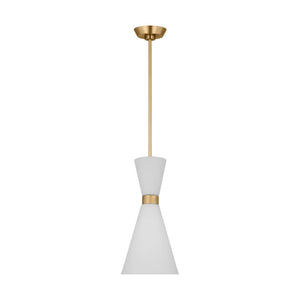 Visual Comfort Studio - DJP1101SB - One Light Pendant - Belcarra - Satin Brass