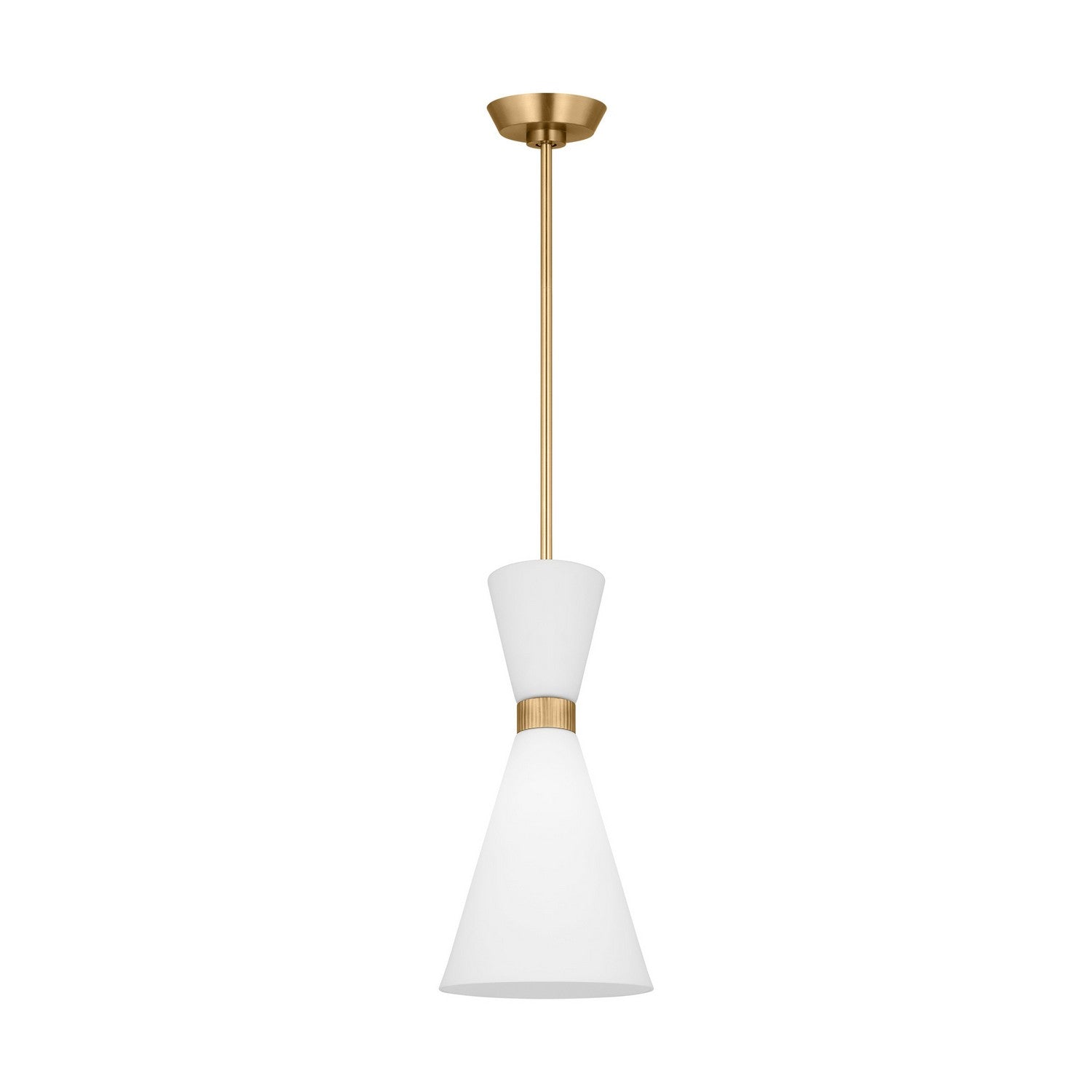 Visual Comfort Studio - DJP1101SB - One Light Pendant - Belcarra - Satin Brass