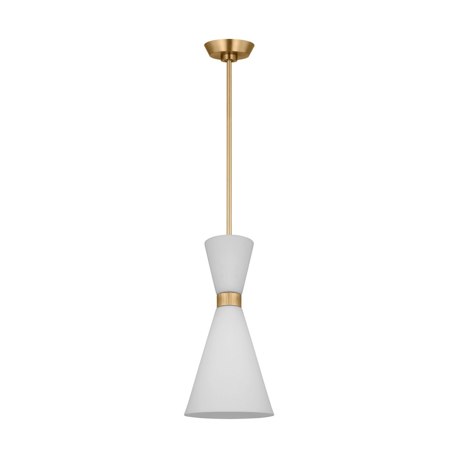 Visual Comfort Studio - DJP1101SB - One Light Pendant - Belcarra - Satin Brass