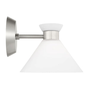 Visual Comfort Studio - DJV1011BS - One Light Wall Sconce - Belcarra - Brushed Steel