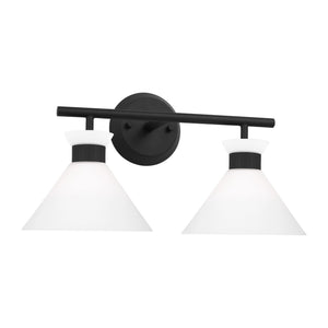 Visual Comfort Studio - DJV1012MBK - Two Light Bath - Belcarra - Midnight Black