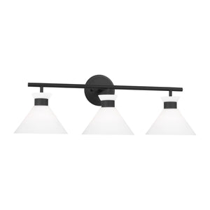 Visual Comfort Studio - DJV1013MBK - Three Light Bath - Belcarra - Midnight Black