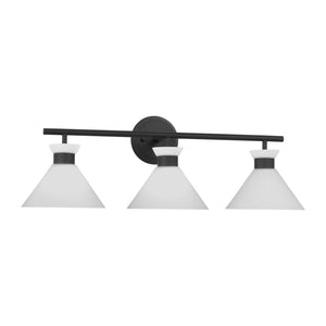 Visual Comfort Studio - DJV1013MBK - Three Light Bath - Belcarra - Midnight Black