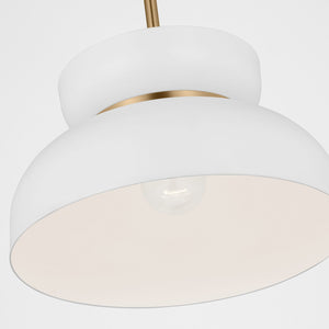 Visual Comfort Studio - DJP1111SBMWT - One Light Pendant - Pemberton - Matte White