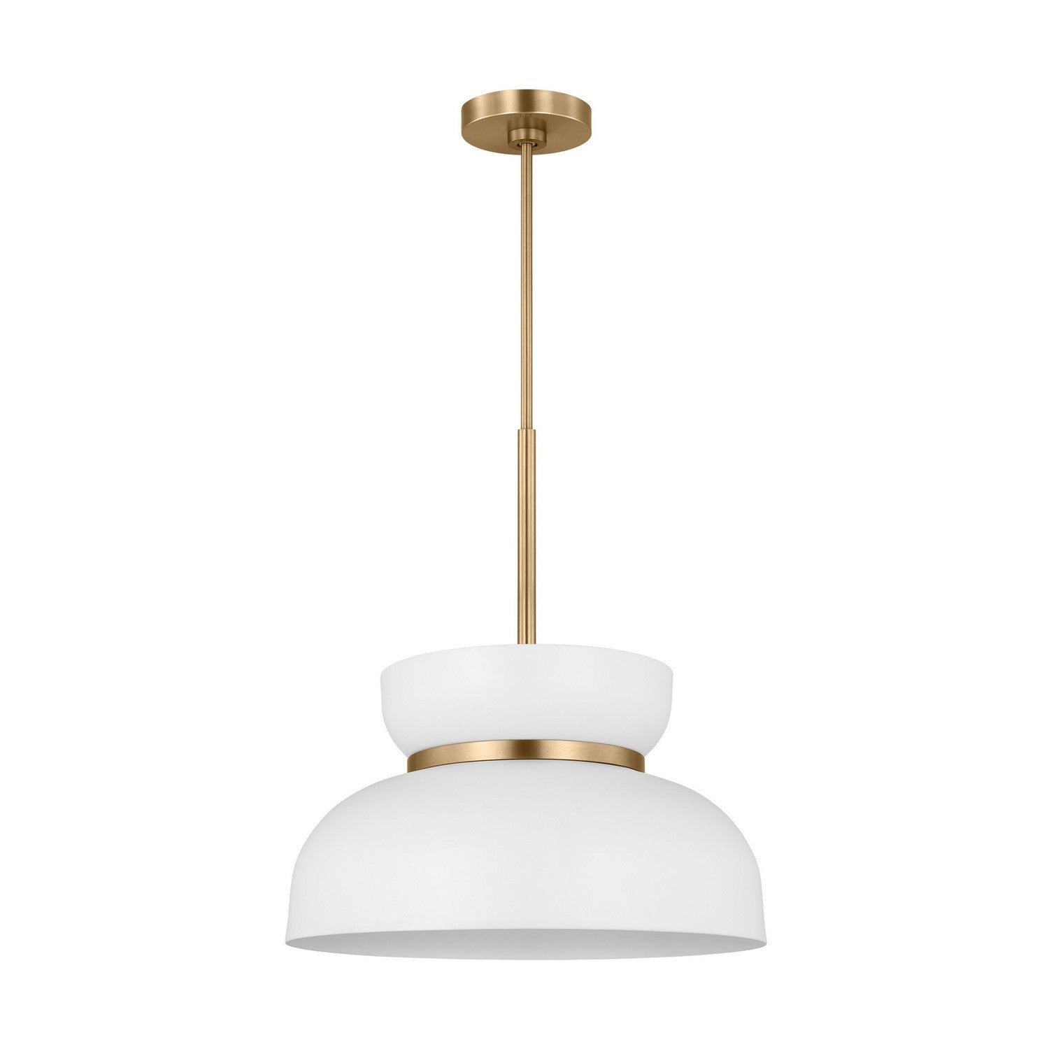 Visual Comfort Studio - DJP1111SBMWT - One Light Pendant - Pemberton - Matte White