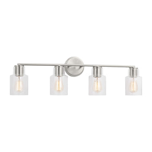 Visual Comfort Studio - DJV1004BS - Four Light Bath - Sayward - Brushed Steel